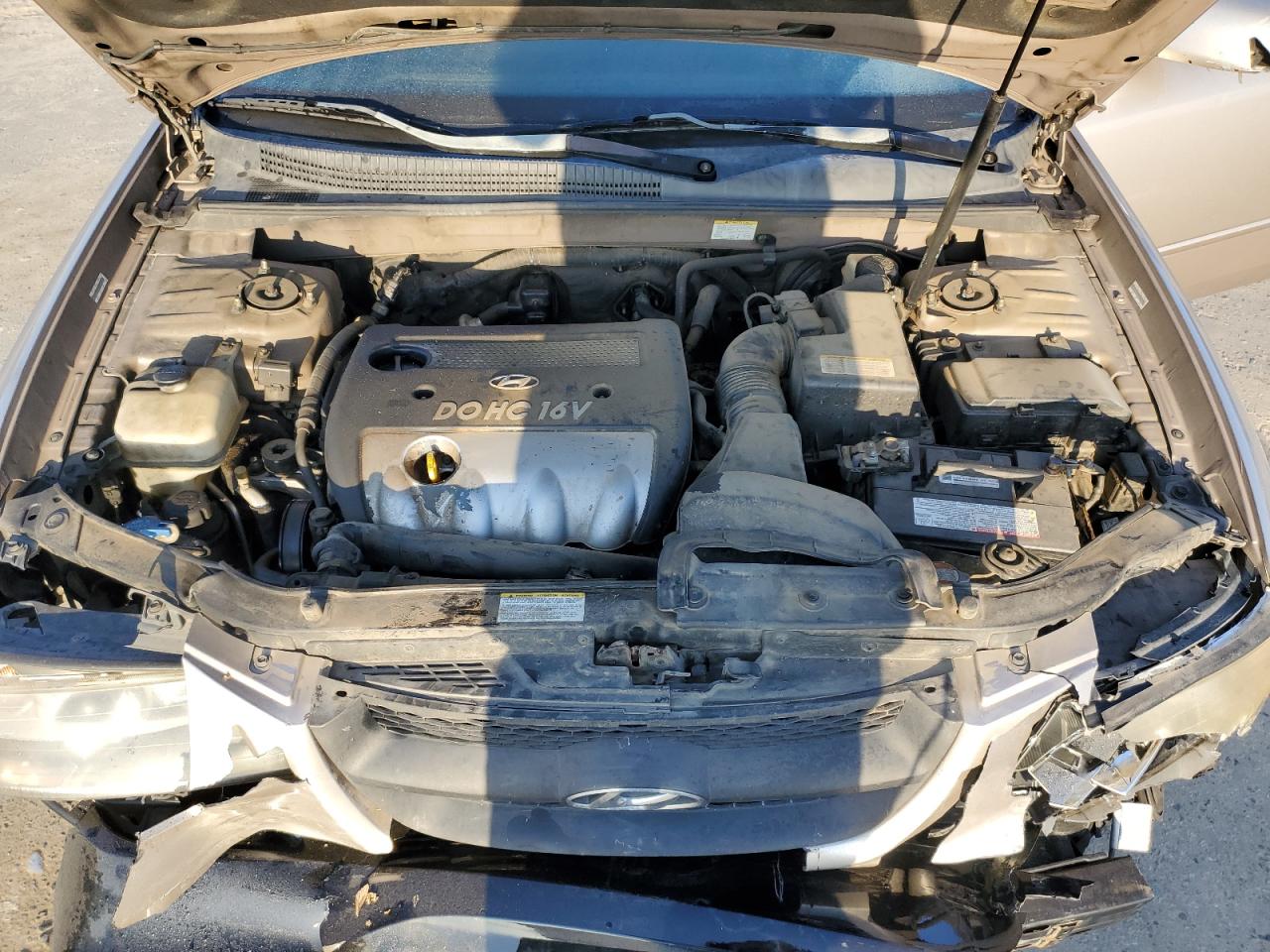 2008 Hyundai Sonata VIN 5NPET46C38H320787 Copart auction photo, front end damage thumbnail 12
