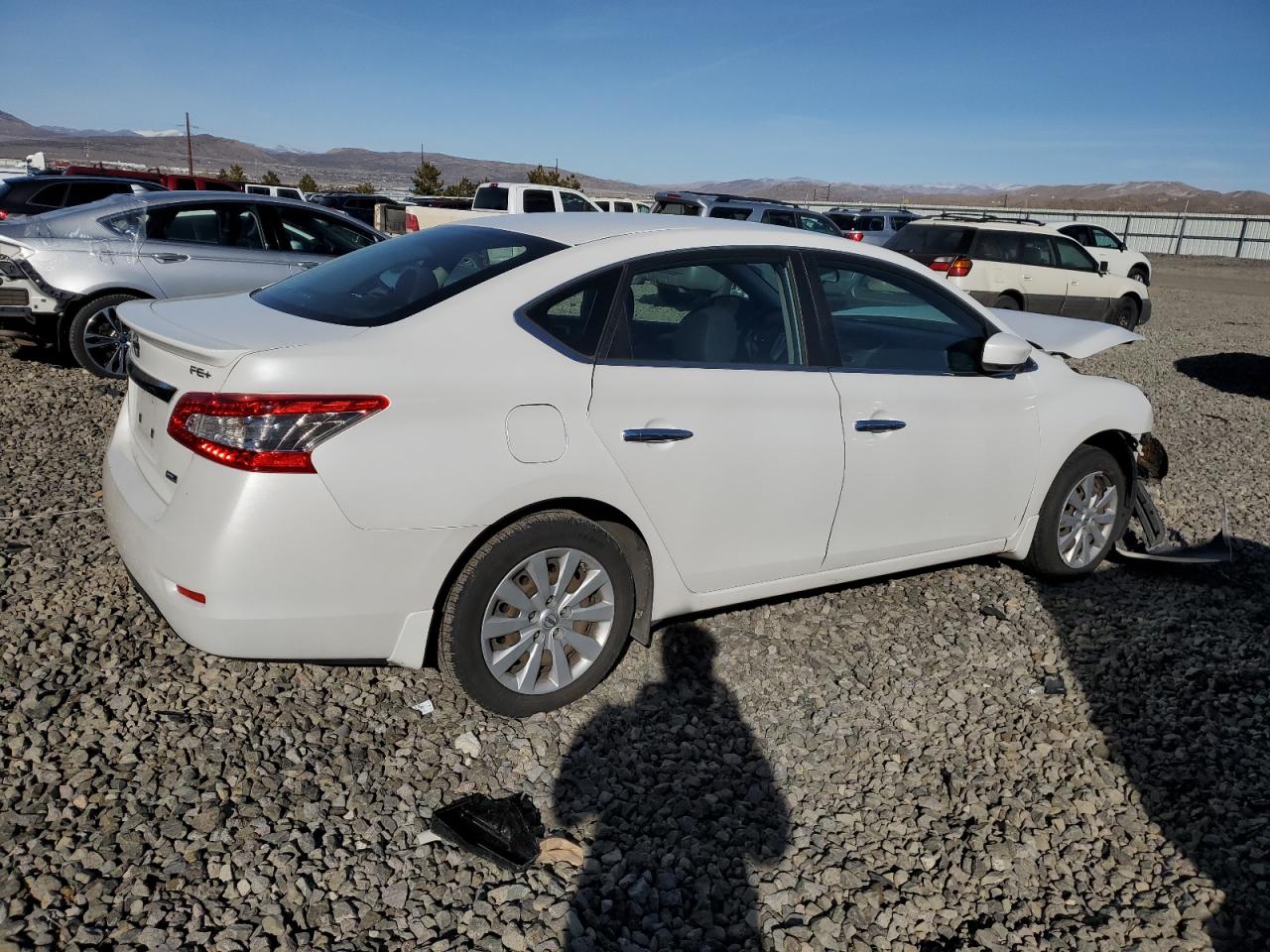 2013 Nissan Sentra VIN 3N1AB7AP7DL767245 Copart auction photo, front end / minor dent/scratches damage thumbnail 3