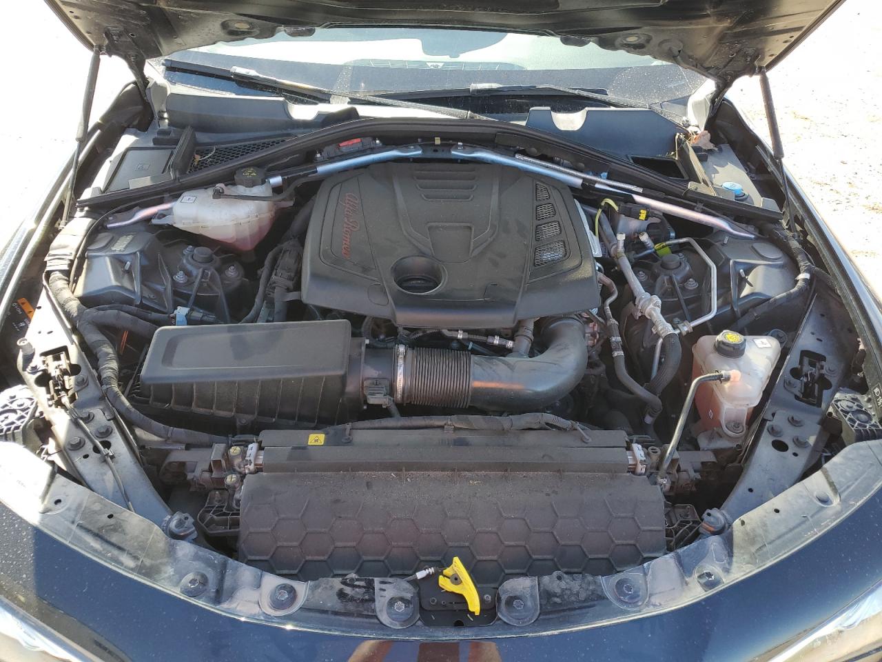 2018 Alfa Romeo Giulia VIN ZARFAEBN4J7579862 Copart auction photo, front end / side damage thumbnail 11