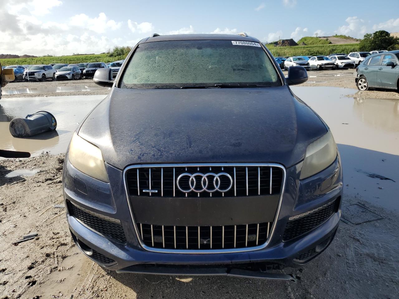 2013 Audi Q7 VIN WA1DGAFE7DD012001 Copart auction photo, front end / minor dent/scratches damage thumbnail 5