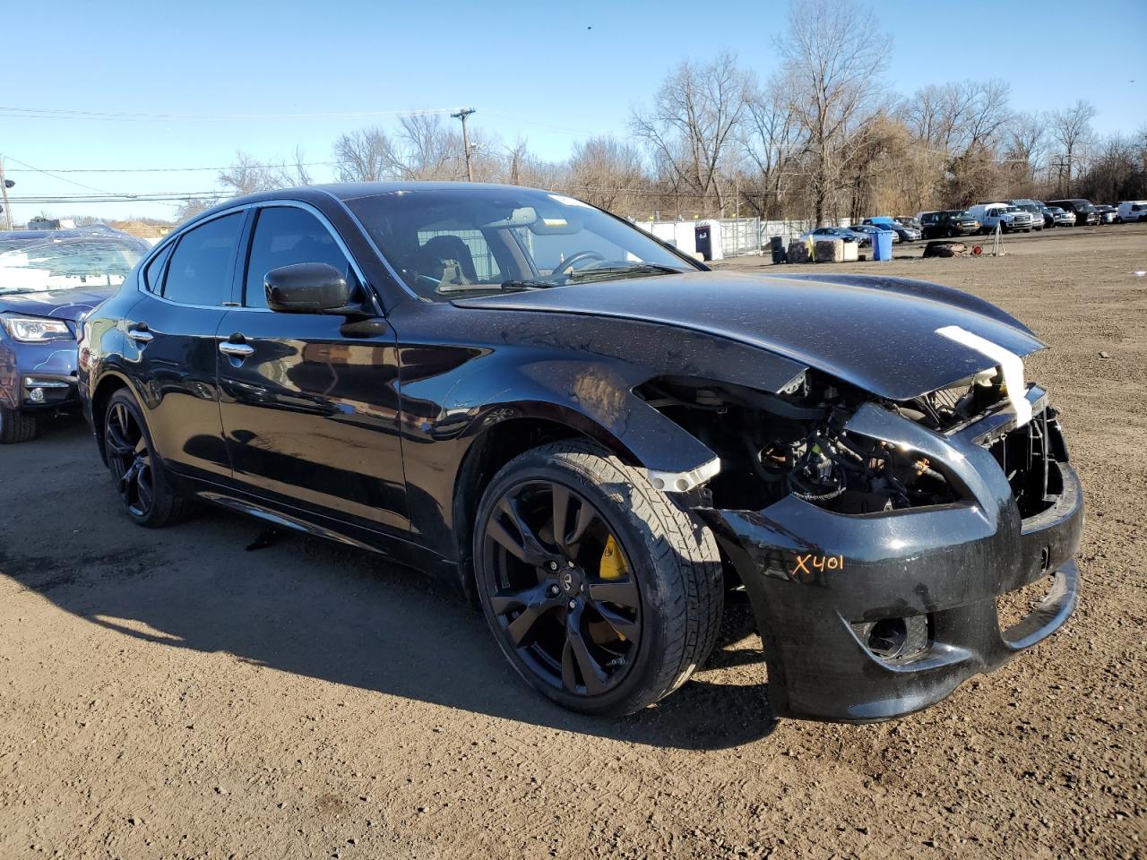 2013 Infiniti M VIN JN1BY1AR7DM603548 Copart auction photo, front end damage thumbnail 4
