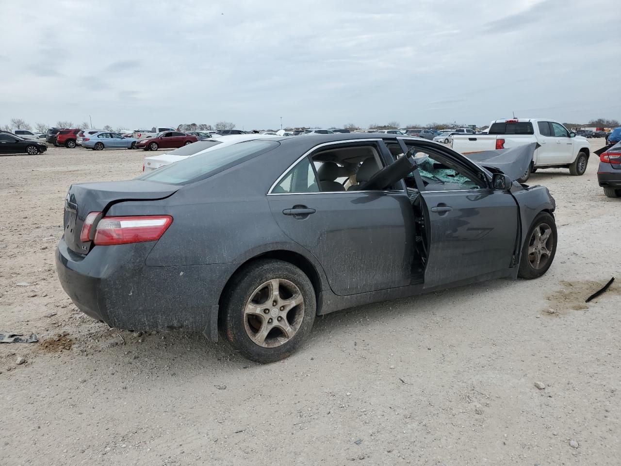 2008 Toyota Camry VIN 4T4BE46K68R014629 Copart auction photo, front end / side damage thumbnail 3