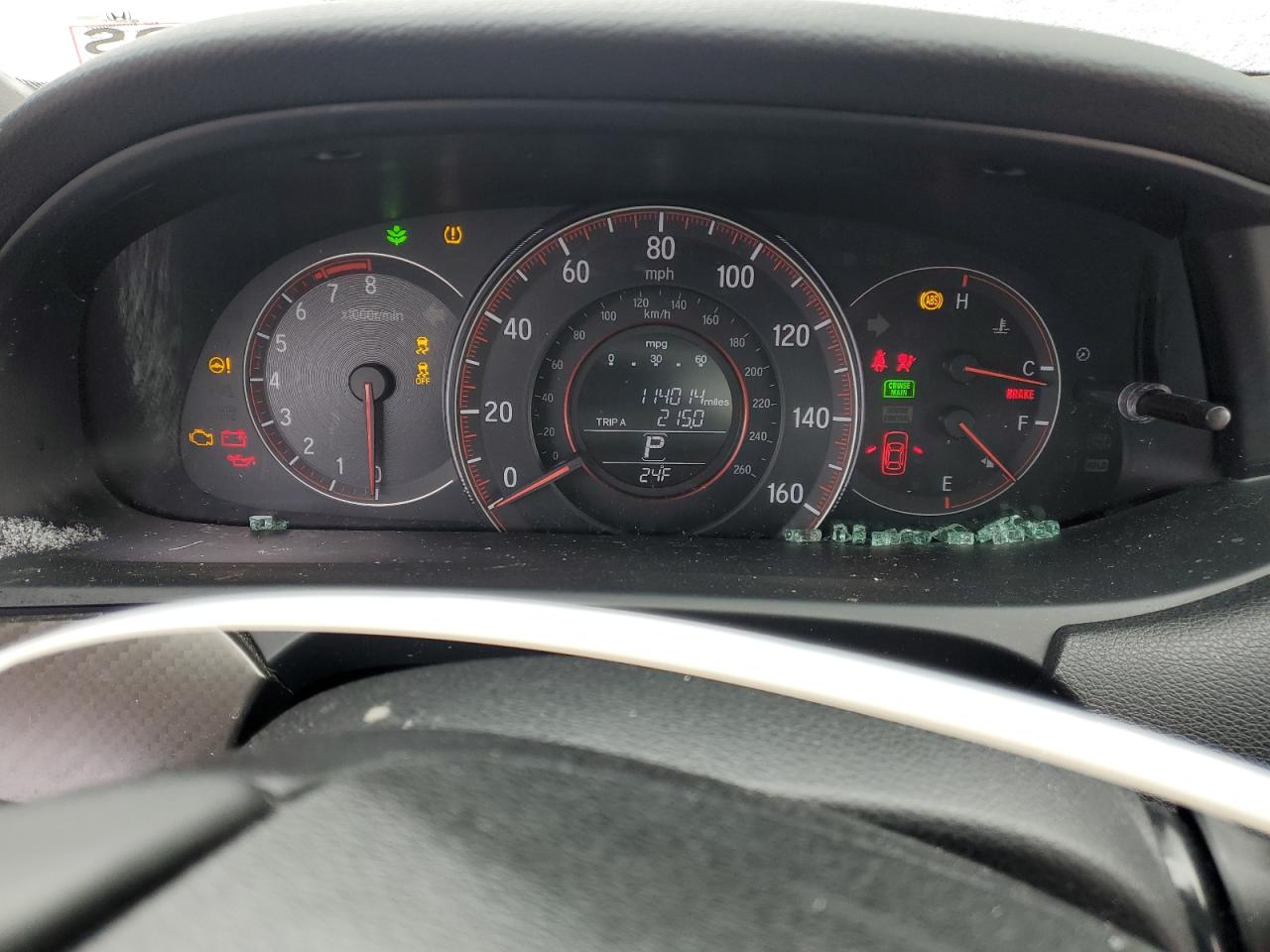 2017 Honda Accord VIN 1HGCR2F15HA024140 Copart auction photo, all over damage thumbnail 9