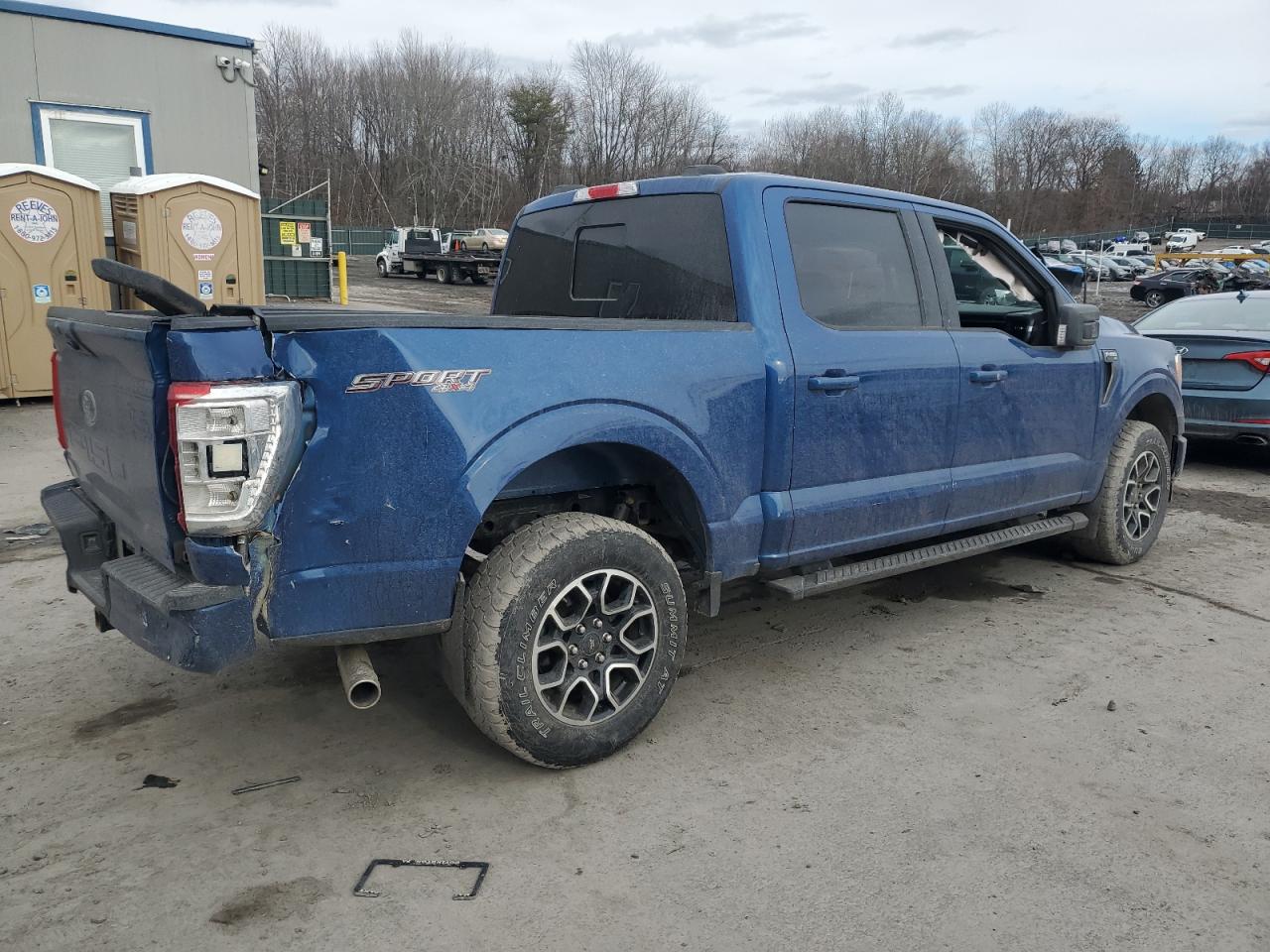2022 Ford F-150 VIN 1FTFW1E55NKF16563 Copart auction photo, all over damage thumbnail 3