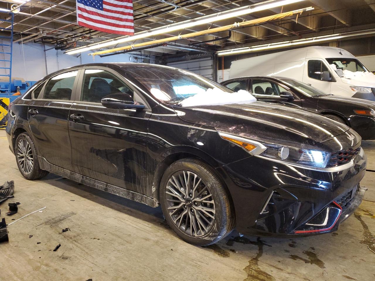 2024 KIA Forte VIN 3KPF54AD5RE783499 Copart auction photo, front end / side damage thumbnail 4