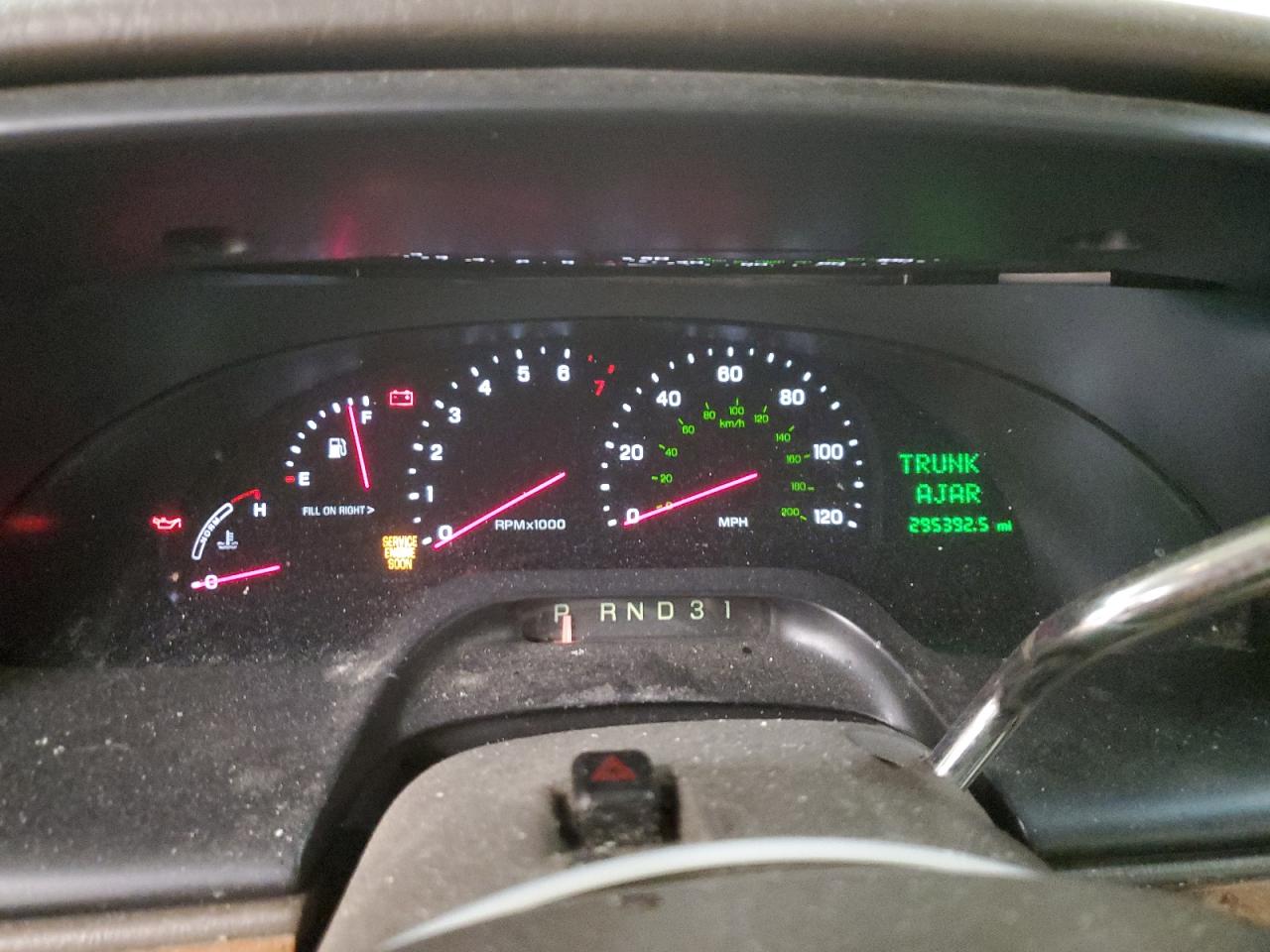 2002 Lincoln Continental VIN 1LNHM97V82Y686074 Copart auction photo, mechanical damage thumbnail 9