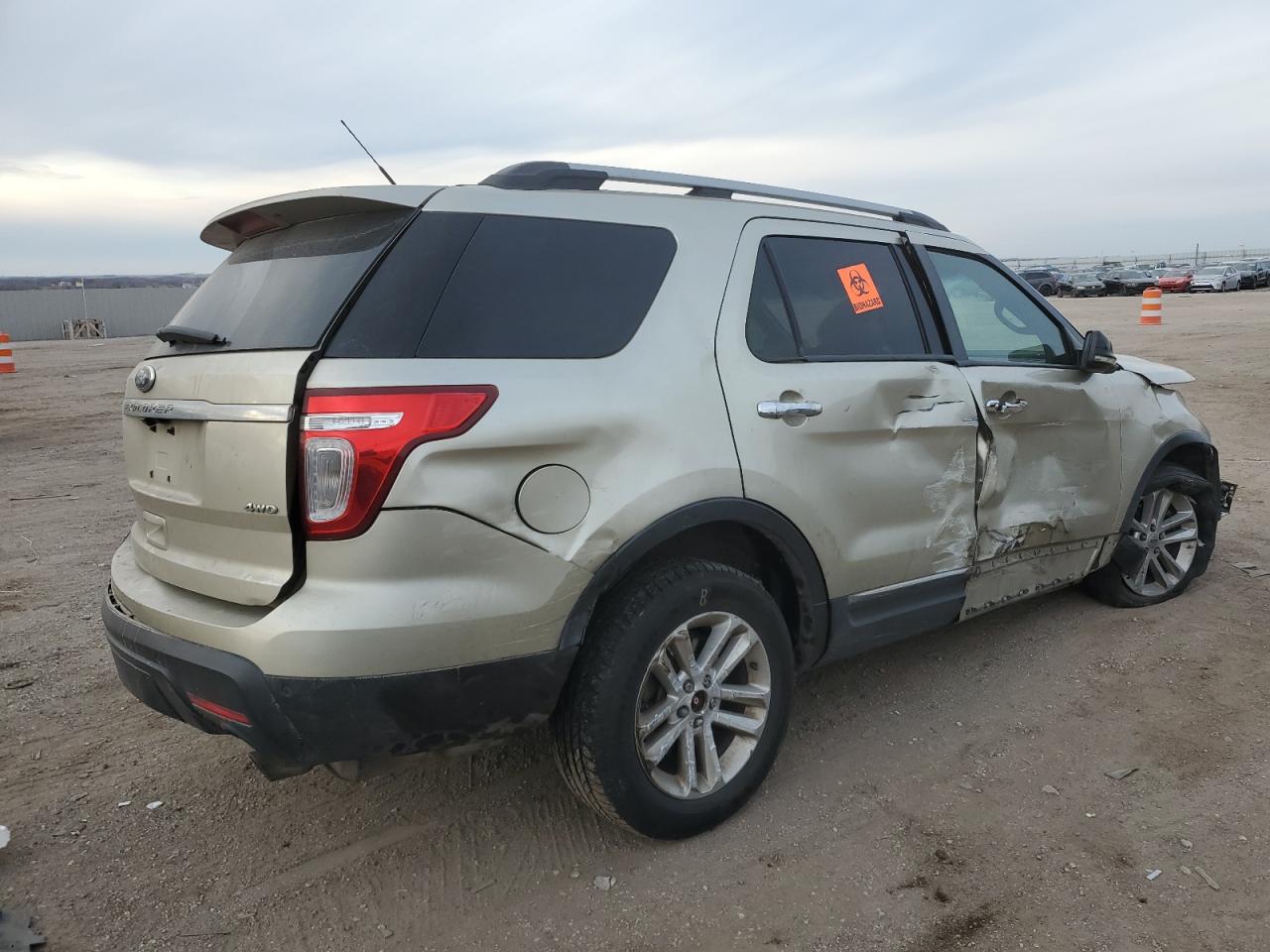 2011 Ford Explorer VIN 1FMHK8D83BGA80606 Copart auction photo, all over damage thumbnail 3