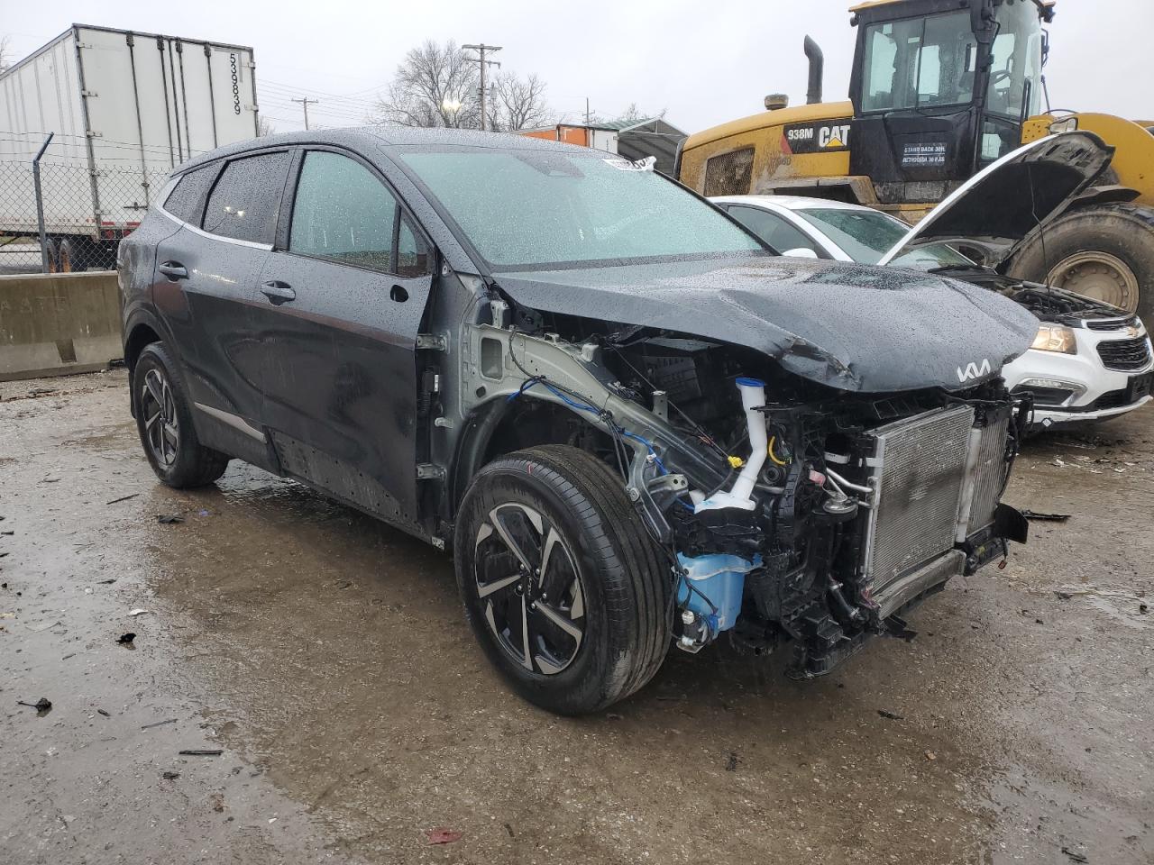 2023 KIA Sportage VIN KNDPUCAG3P7100787 Copart auction photo, front end / side damage thumbnail 4