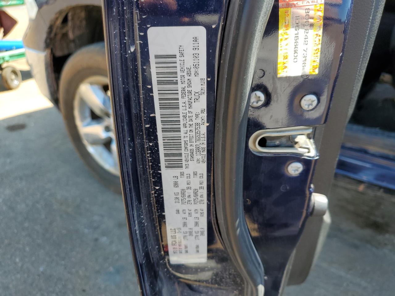 2016 RAM 1500 VIN 1C6RR7LT6GS357538 Copart auction photo, hail damage thumbnail 12