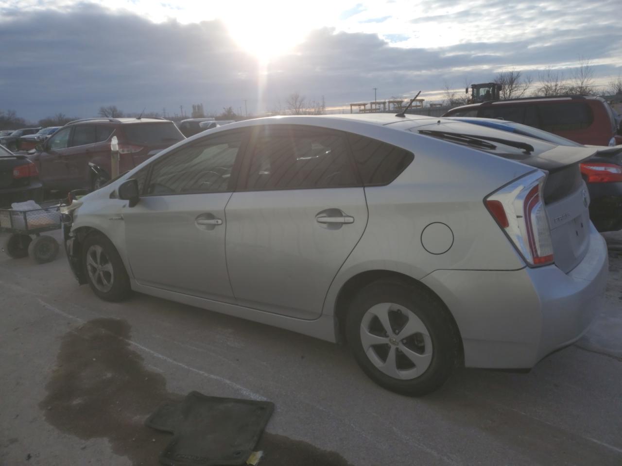 2014 Toyota Prius VIN JTDKN3DU4E0365927 Copart auction photo, front end damage thumbnail 2