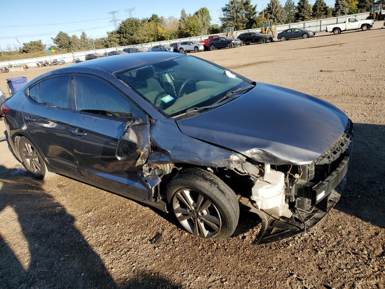 2018 Hyundai Elantra VIN 5NPD84LFXJH288129 Copart auction photo, front end / side damage thumbnail 4