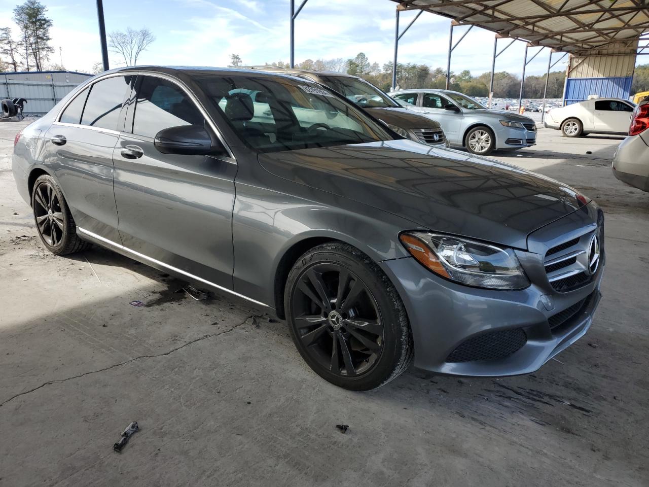 2018 Mercedes-Benz C-klasse VIN 55SWF4JB9JU281653 Copart auction photo, rear end damage thumbnail 4