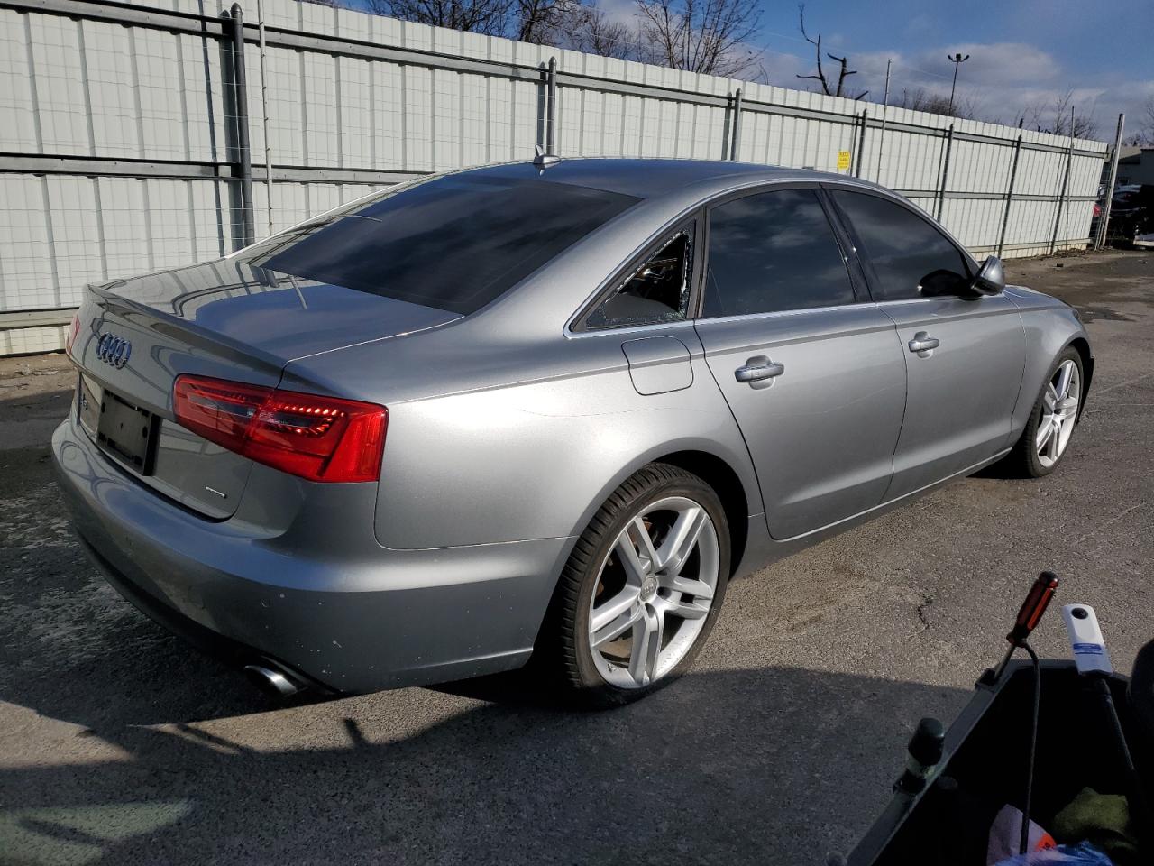 2015 Audi A6 VIN WAUGFAFC8FN049945 Copart auction photo, side damage thumbnail 3