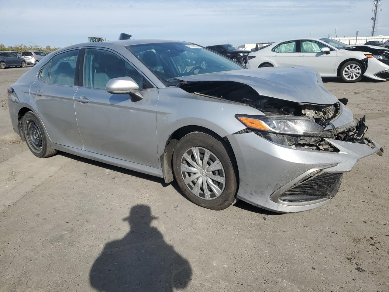 2022 Toyota Camry VIN 4T1C31AK6NU039522 Copart auction photo, front end / side damage thumbnail 4