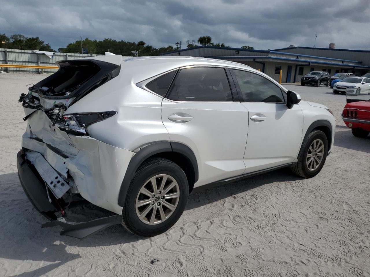 2021 Lexus NX VIN JTJDARBZ0M5028076 Copart auction photo, rear end damage thumbnail 3
