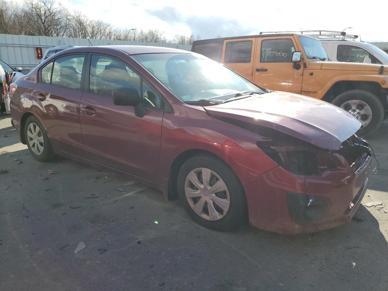 2013 Subaru Impreza VIN JF1GJAA66DH017211 Copart auction photo, front end / minor dent/scratches damage thumbnail 4