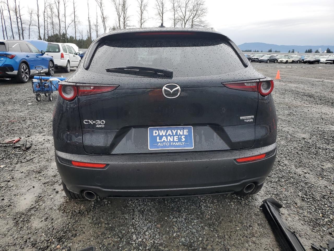 2021 Mazda CX-30 VIN 3MVDMBEY2MM302729 Copart auction photo, front end / side damage thumbnail 6