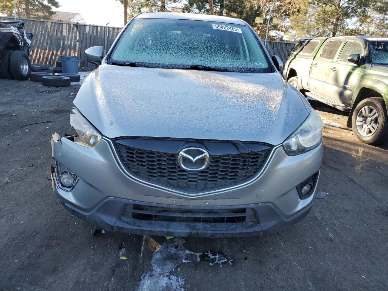 2014 Mazda CX-5 VIN JM3KE2CY4E0358577 Copart auction photo, front end / side damage thumbnail 5