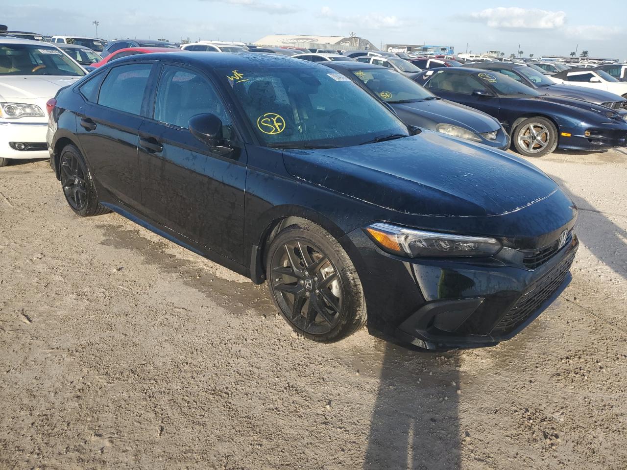 2023 Honda Civic VIN 2HGFE2F51PH566525 Copart auction photo, water/flood damage thumbnail 4