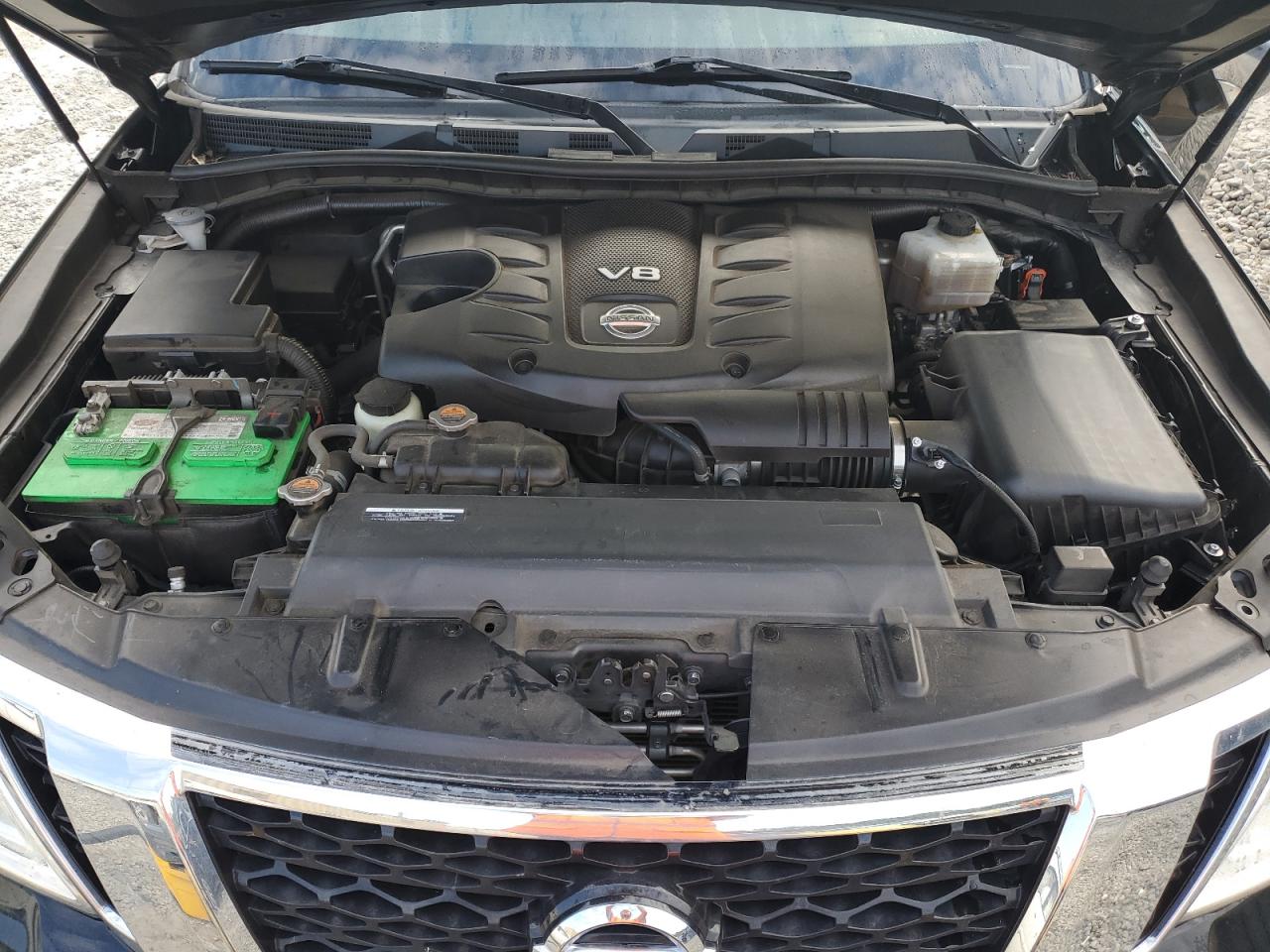2019 Nissan Armada VIN JN8AY2NC9K9588480 Copart auction photo, front end / side damage thumbnail 12