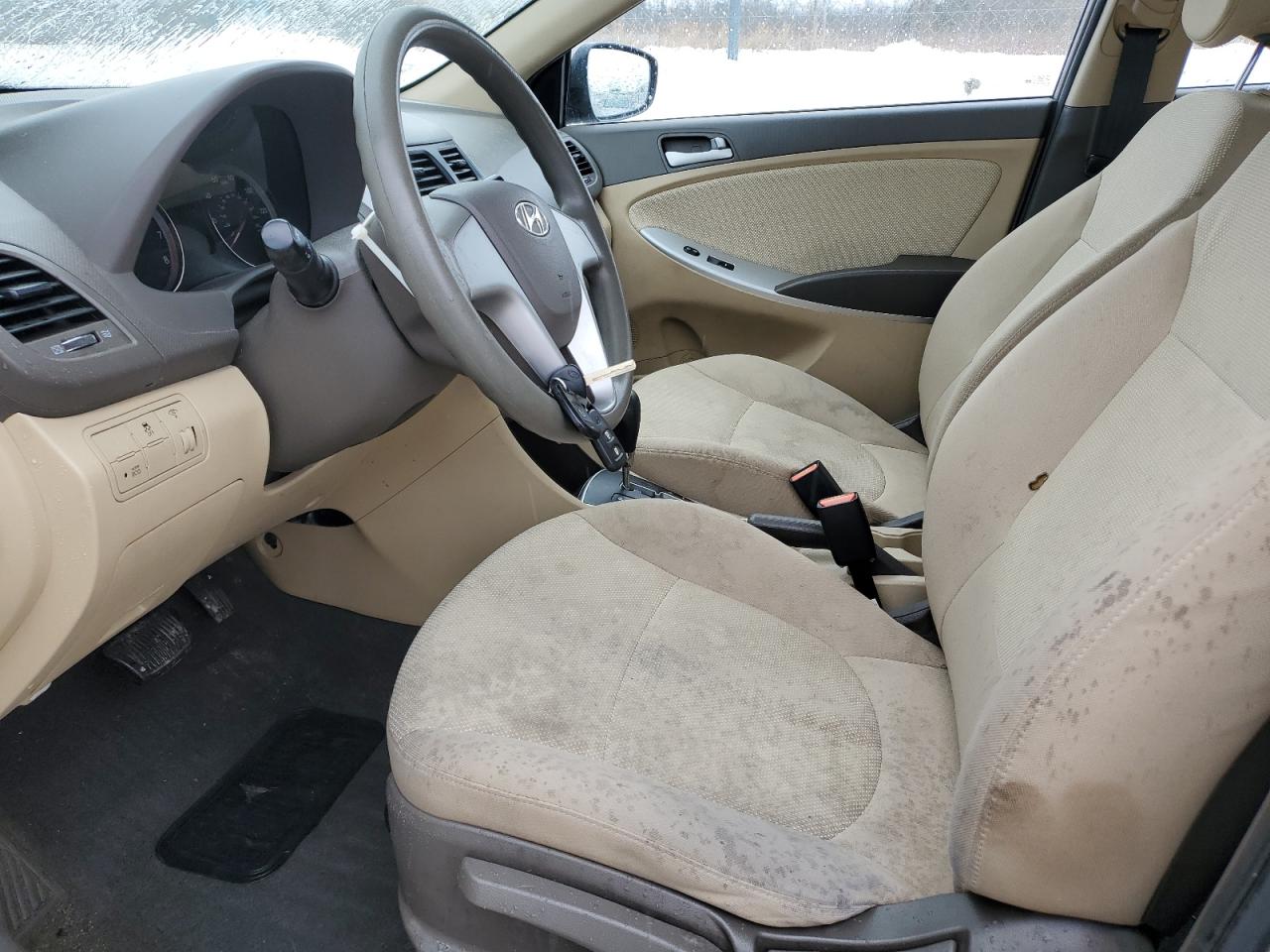 2014 Hyundai Accent VIN KMHCT4AE2EU721566 Copart auction photo, front end / minor dent/scratches damage thumbnail 7