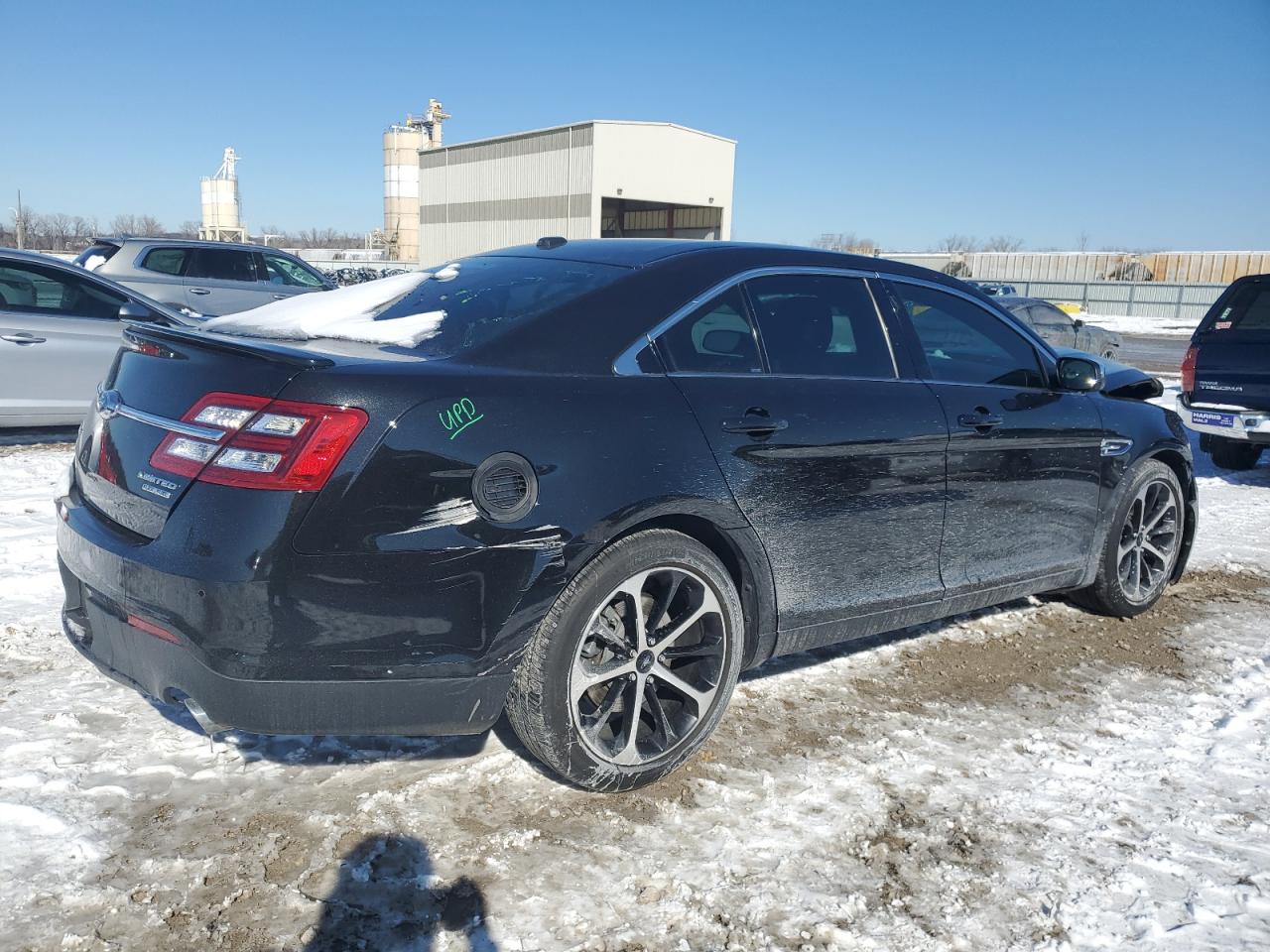 2015 Ford Taurus VIN 1FAHP2F88FG125695 Copart auction photo, front end / rear end damage thumbnail 3