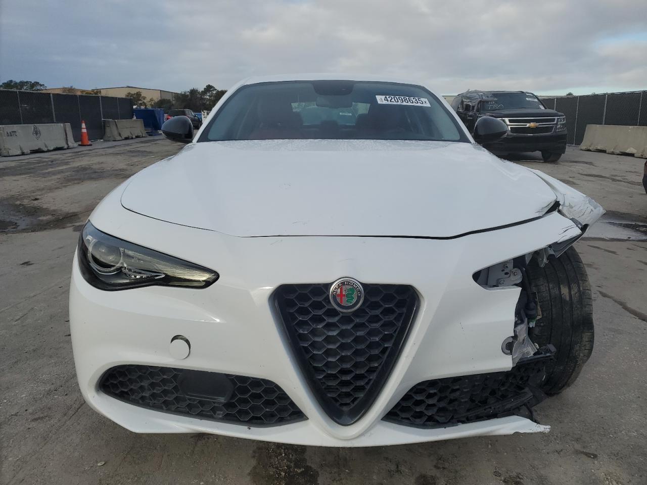 2019 Alfa Romeo Giulia VIN ZARFAMAN3K7602593 Copart auction photo, front end damage thumbnail 5