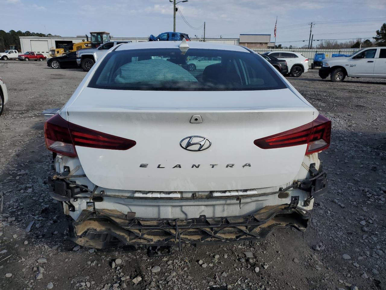 2020 Hyundai Elantra VIN 5NPD84LF7LH630512 Copart auction photo, rear end / side damage thumbnail 6