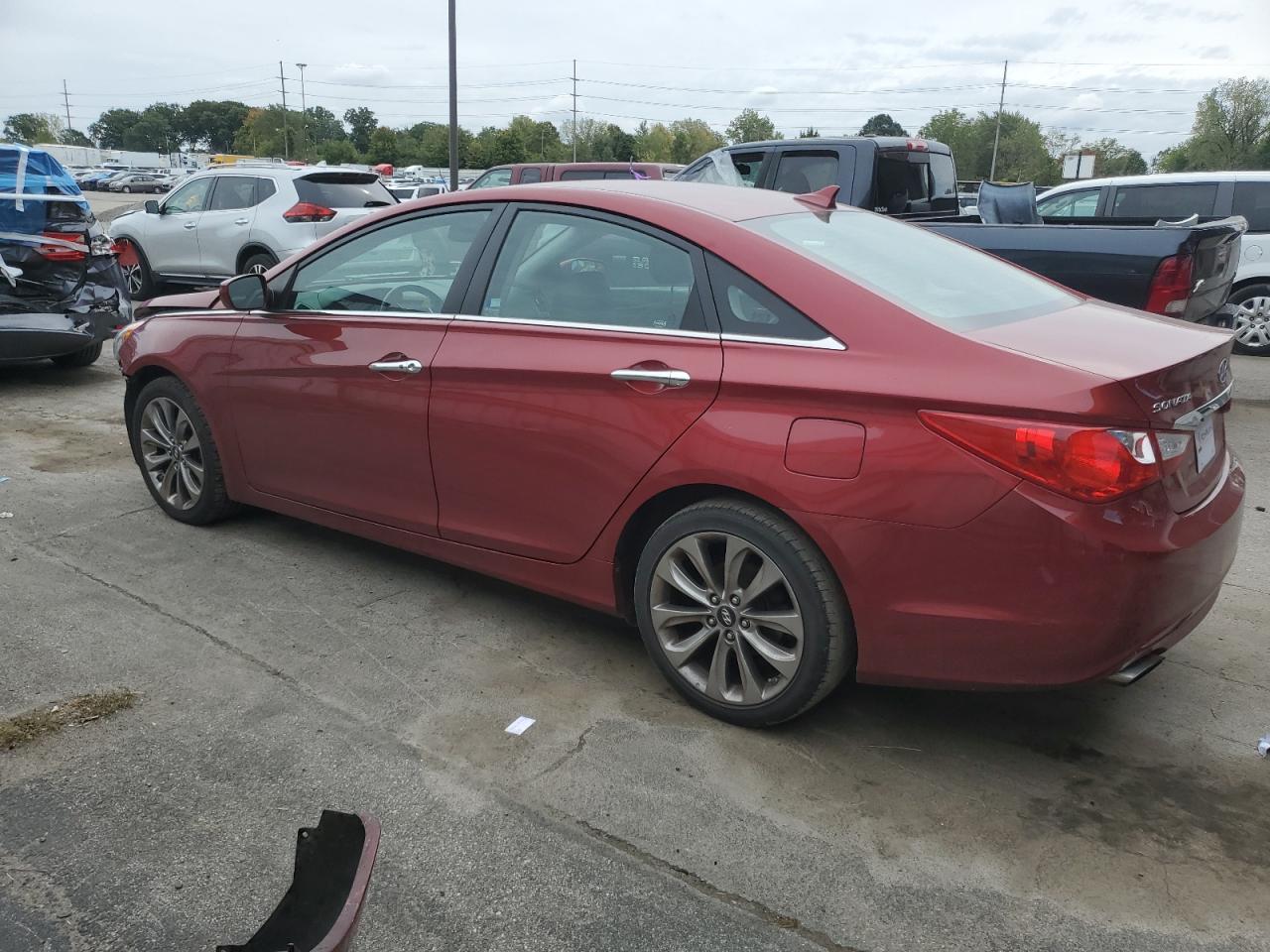2011 Hyundai Sonata VIN 5NPEC4AB8BH162548 Copart auction photo, front end / side damage thumbnail 2