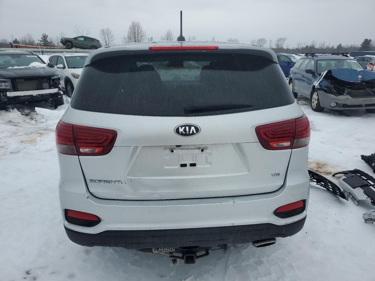 2019 KIA Sorento VIN 5XYPGDA56KG571520 Copart auction photo, front end / side damage thumbnail 6