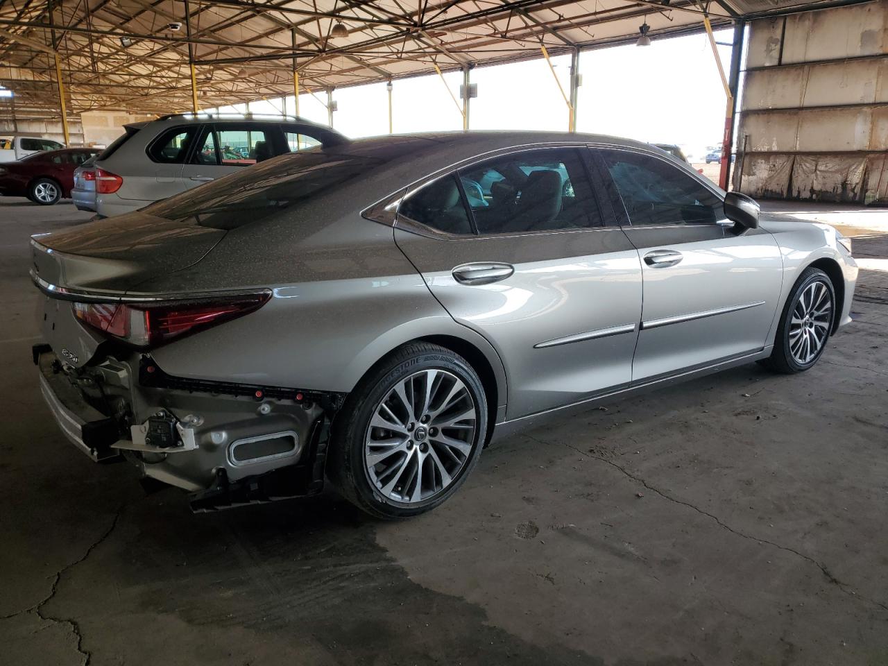 2020 Lexus ES VIN 58ADZ1B13LU078616 Copart auction photo, side / rear end damage thumbnail 3