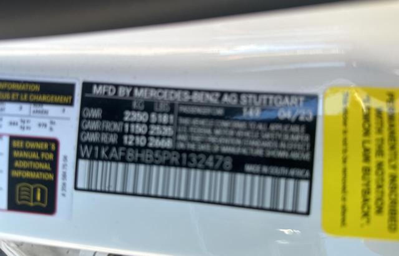 2023 Mercedes-Benz C-klasse VIN W1KAF8HB5PR132478 Copart auction photo, normal wear damage thumbnail 10