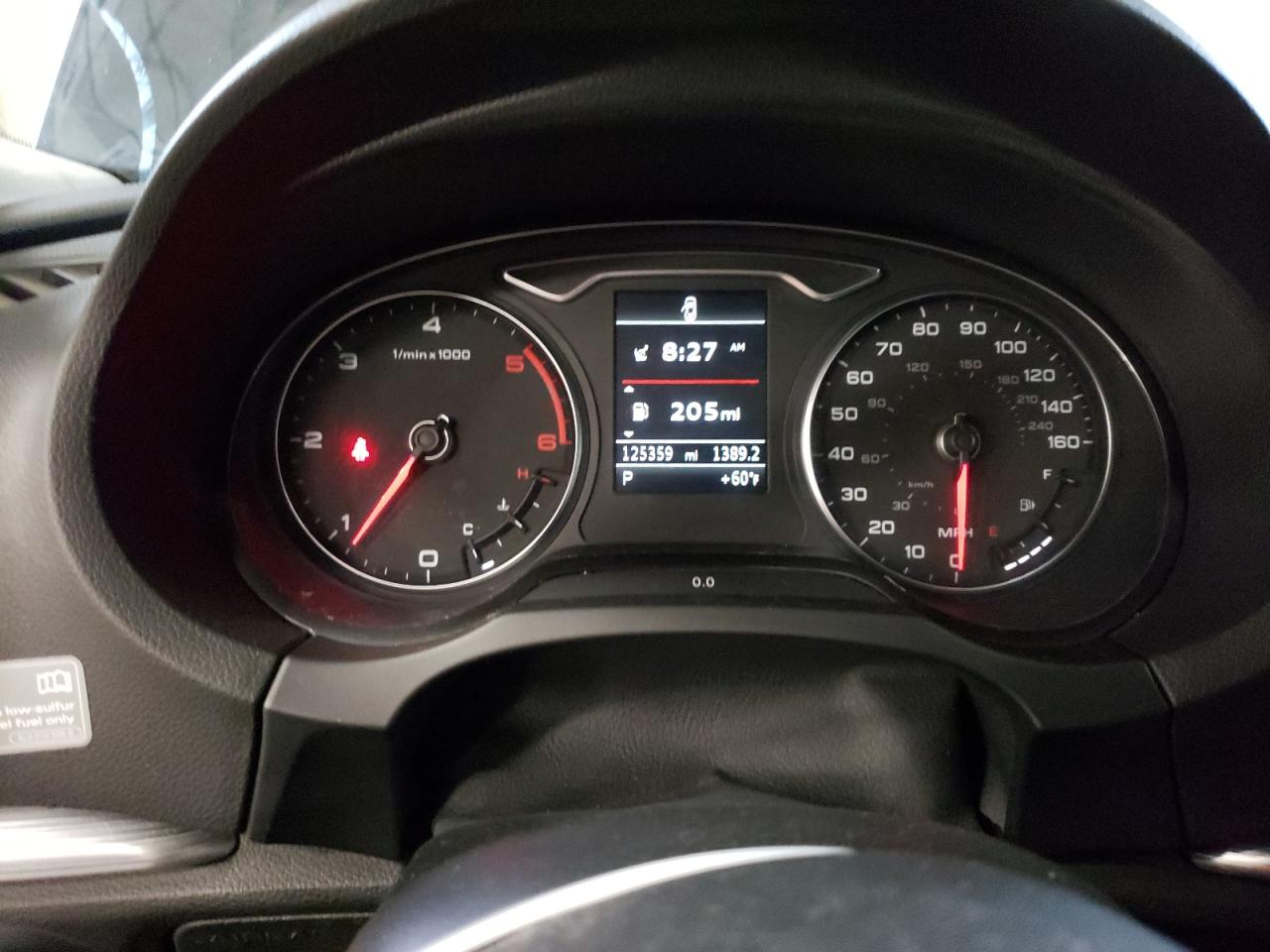 2015 Audi A3 VIN WAUCJGFF3F1052821 Copart auction photo, side damage thumbnail 9