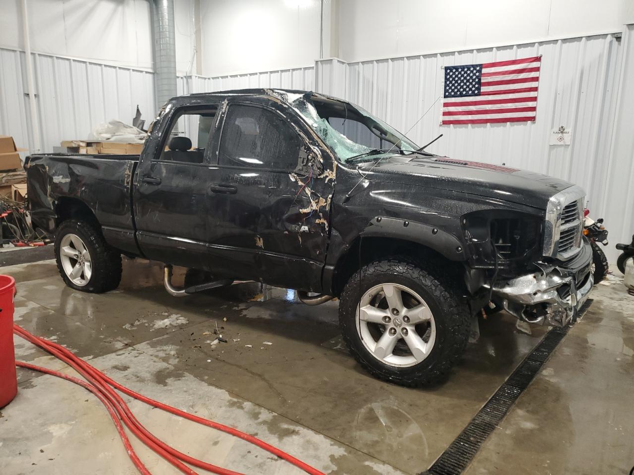 2008 Dodge RAM VIN 1D7HU18N18S549712 Copart auction photo, rollover damage thumbnail 4