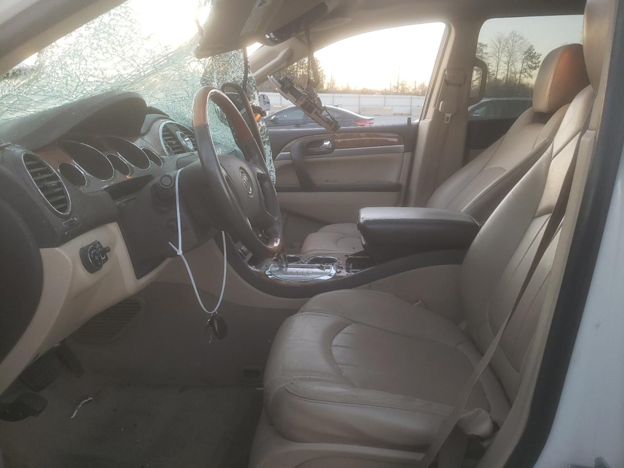 2012 Buick Enclave VIN 5GAKRDED8CJ306980 Copart auction photo, top/roof / front end damage thumbnail 7