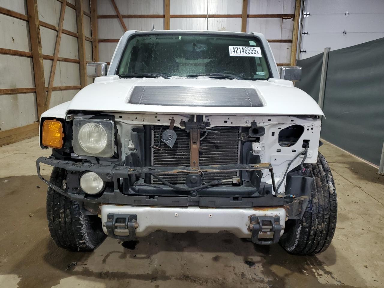 2008 Hummer H3 VIN 5GTEN13E288136351 Copart auction photo, front end damage thumbnail 5