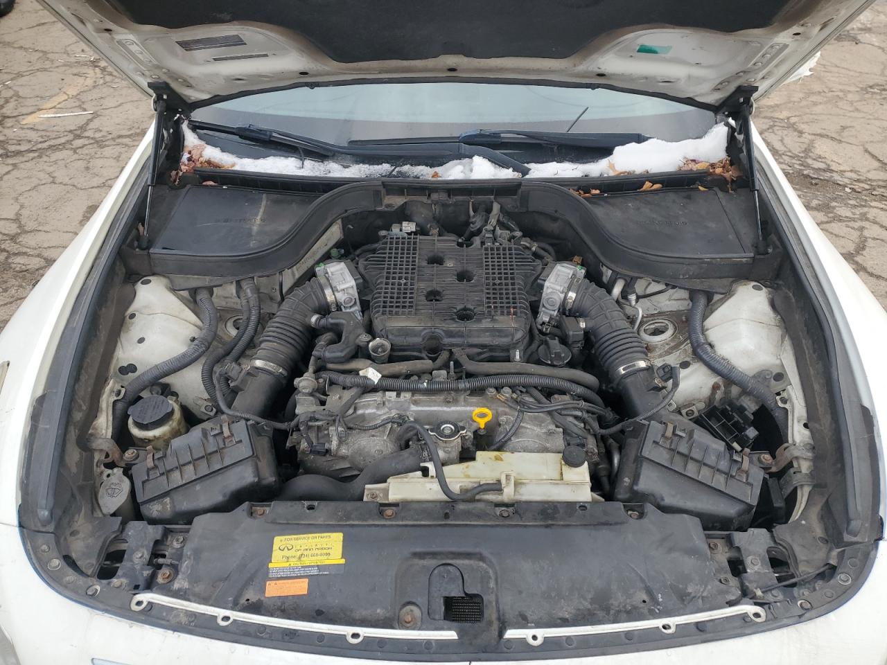 2013 Infiniti G VIN JN1CV6AR5DM358856 Copart auction photo, front end damage thumbnail 11