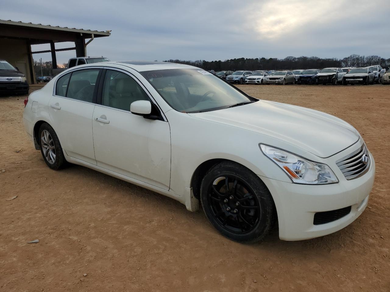 2008 Infiniti G VIN JNKBV61E18M221830 Copart auction photo, rear end / side damage thumbnail 4
