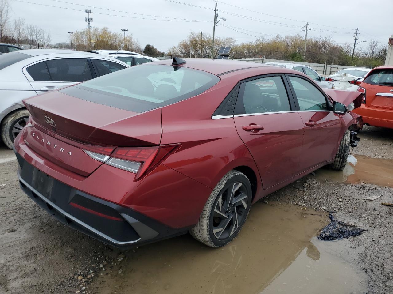 2024 Hyundai Elantra VIN KMHLS4DG1RU650365 Copart auction photo, front end / mechanical damage thumbnail 3