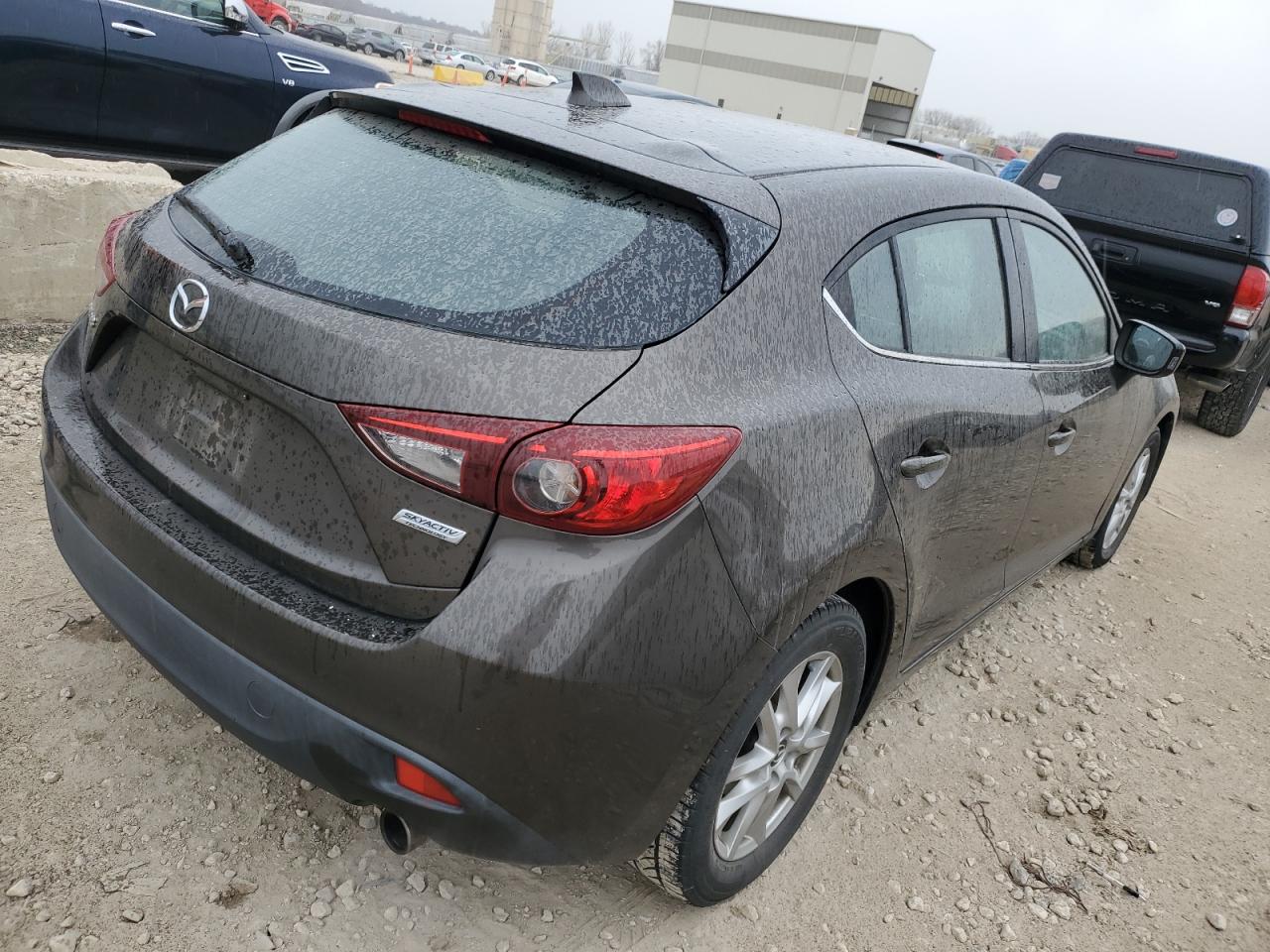 2014 Mazda 3 VIN JM1BM1L76E1102335 Copart auction photo, side damage thumbnail 3