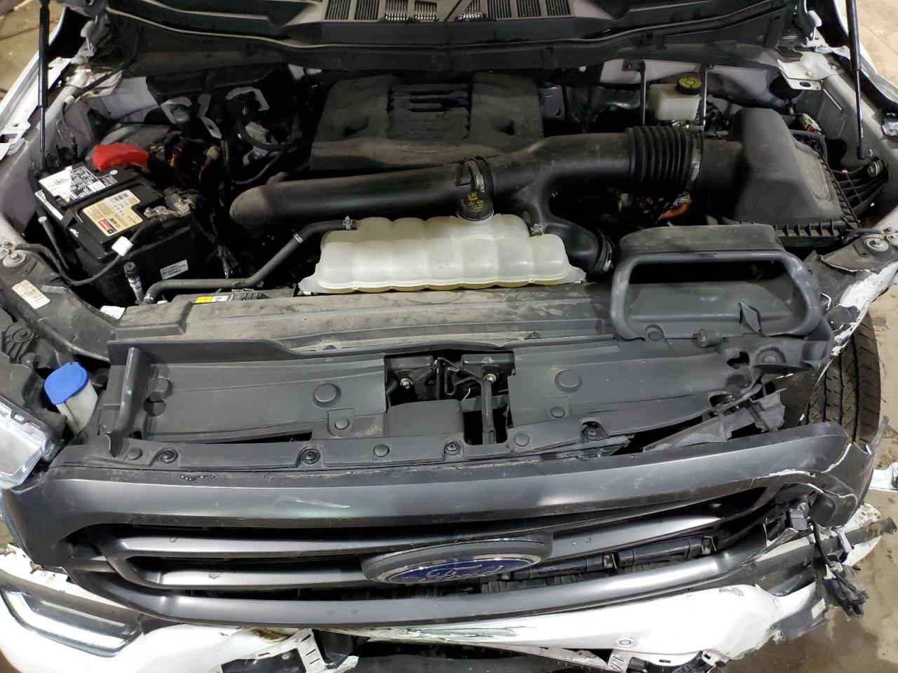 2021 Ford F-150 VIN 1FTFW1E88MFA57935 Copart auction photo, front end / side damage thumbnail 11