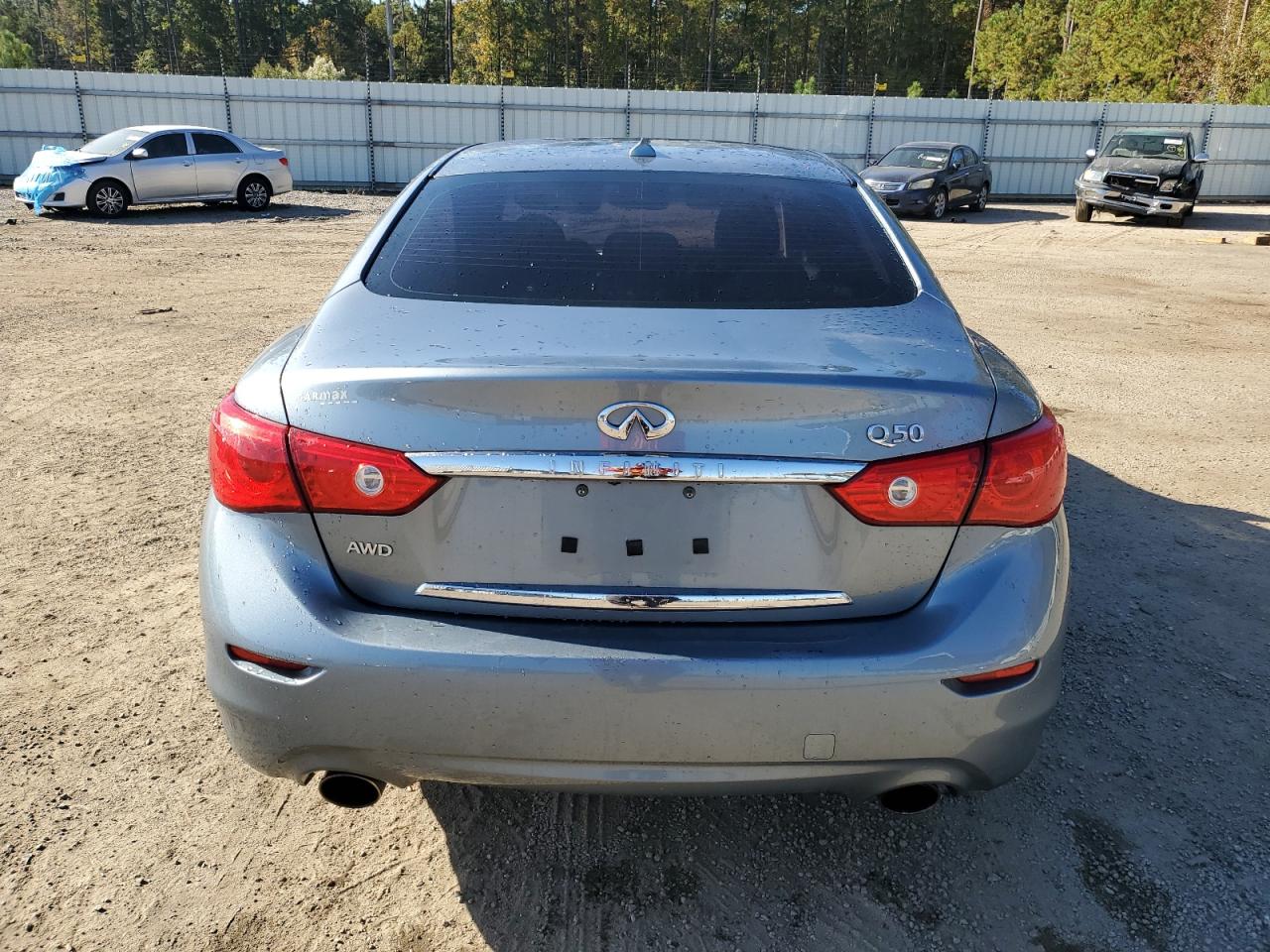 2017 Infiniti Q50 VIN JN1EV7AR0HM838081 Copart auction photo, front end damage thumbnail 6