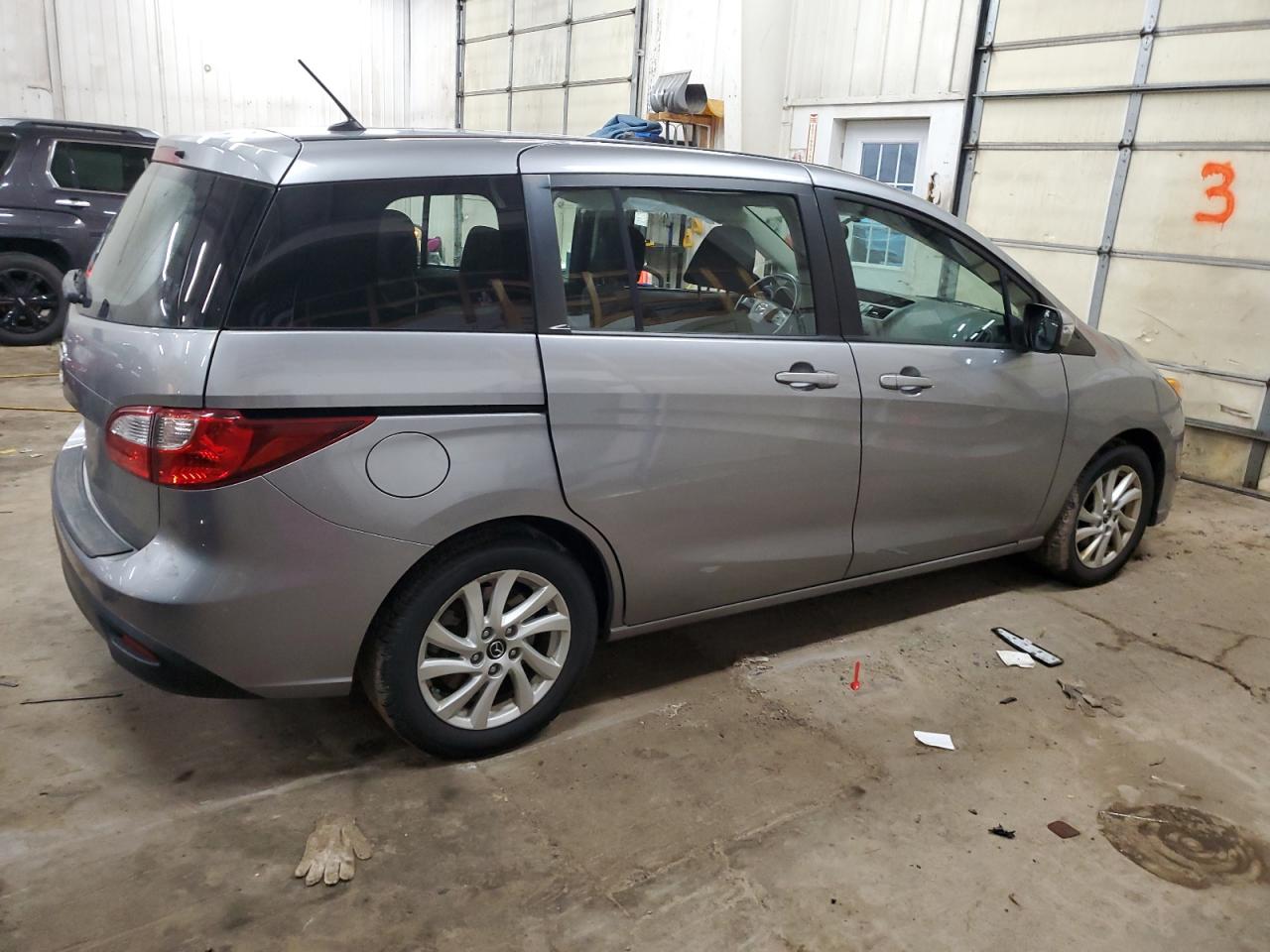 2015 Mazda 5 VIN JM1CW2BL8F0189794 Copart auction photo, side / front end damage thumbnail 3