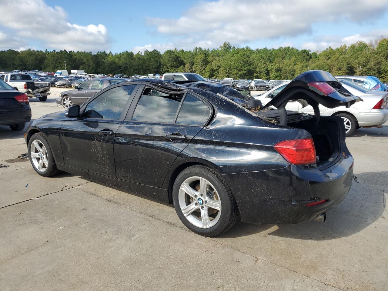2015 BMW 3er VIN WBA3B1G5XFNT03035 Copart auction photo, all over damage thumbnail 2