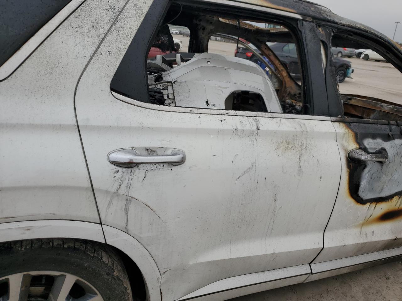 2021 Hyundai Palisade VIN KM8R54HE1MU187730 Copart auction photo, burn damage thumbnail 10