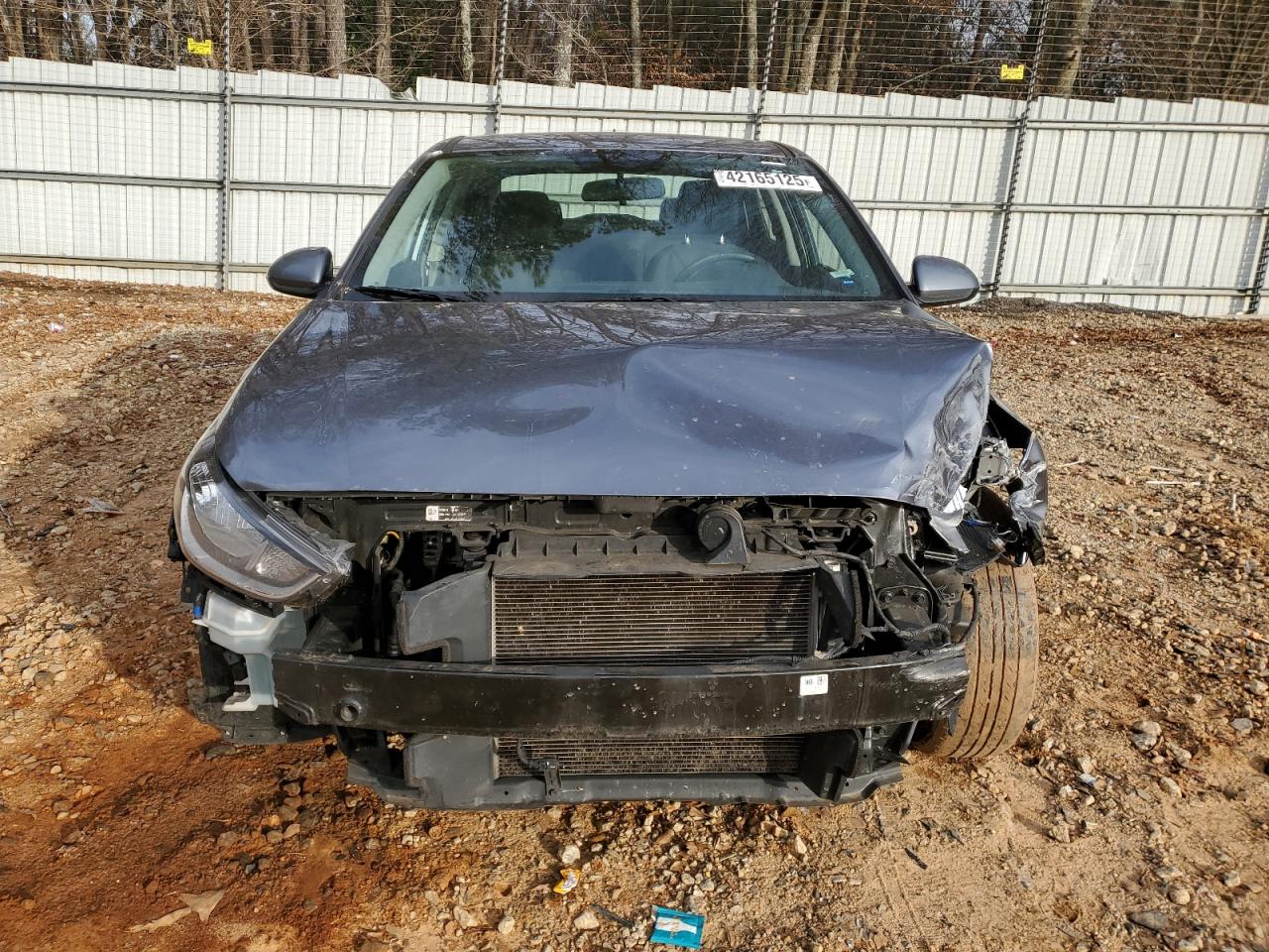 2020 Hyundai Accent VIN 3KPC24A61LE098971 Copart auction photo, front end / side damage thumbnail 5