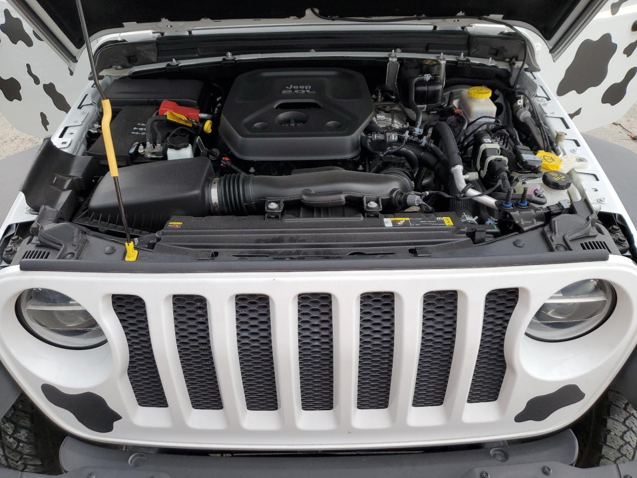 2021 Jeep Wrangler VIN 1C4HJXDNXMW608352 Copart auction photo, rear end damage thumbnail 12