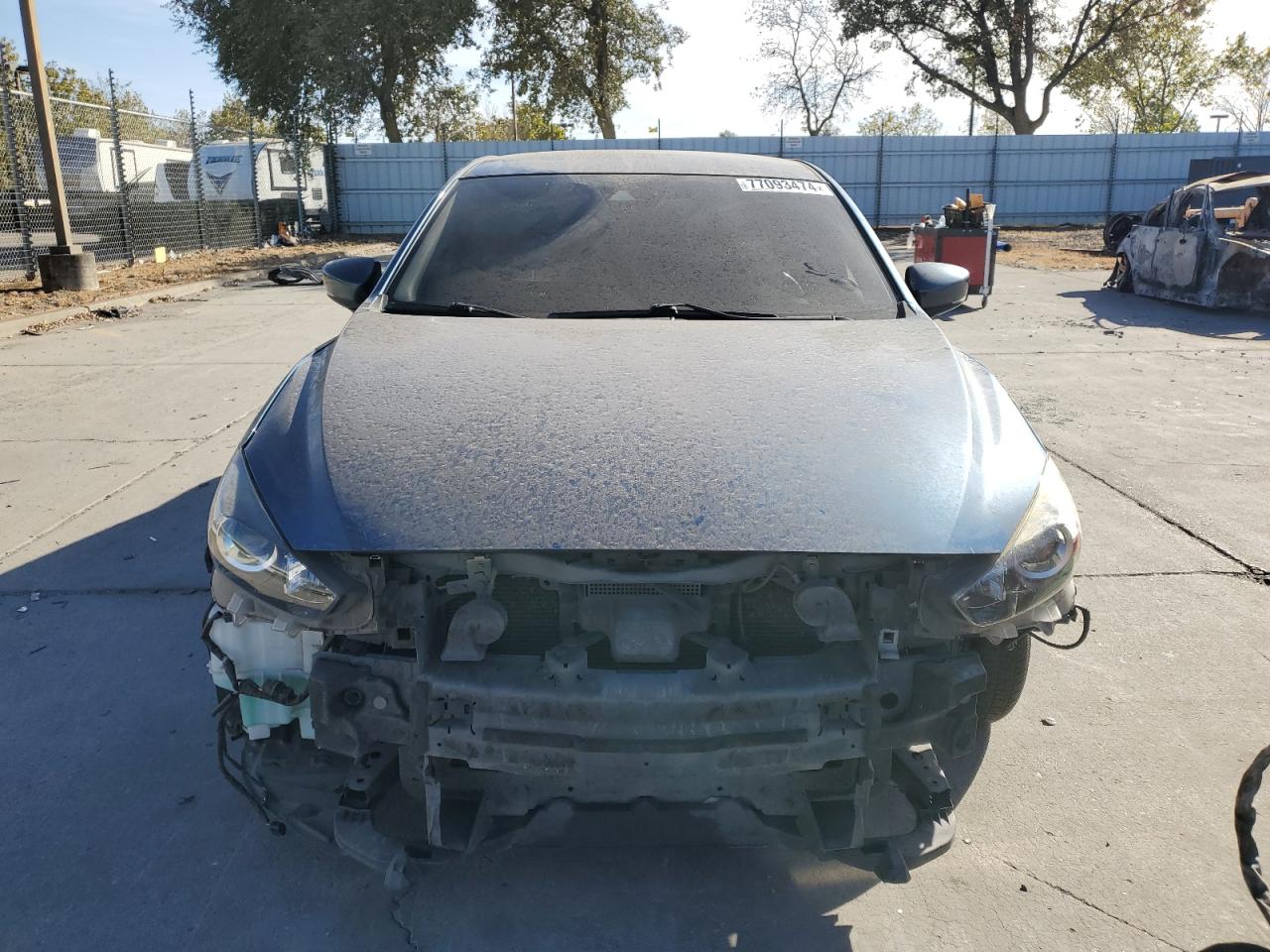 2018 Mazda 3 VIN 3MZBN1V34JM203780 Copart auction photo, front end / mechanical damage thumbnail 5
