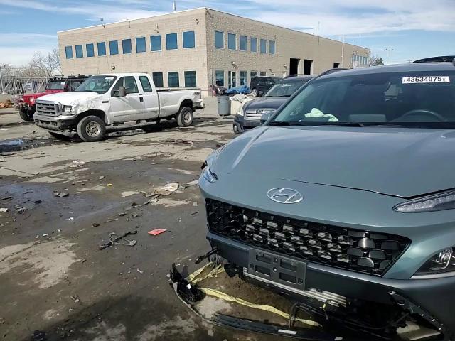 2022 Hyundai Kona VIN KM8K5CA31NU901359 Copart auction photo, undercarriage / front end damage thumbnail 14
