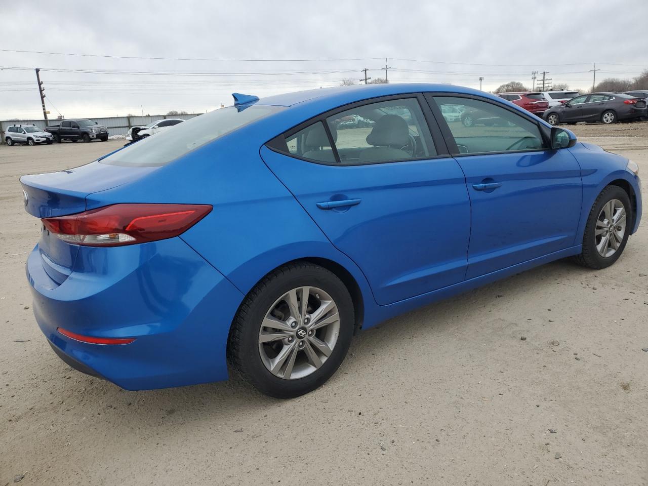 2018 Hyundai Elantra VIN KMHD84LF4JU555542 Copart auction photo, front end damage thumbnail 3